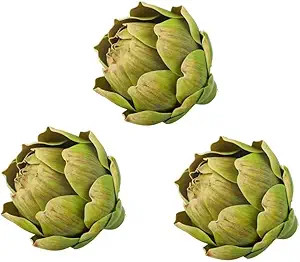 3Pcs Large Green Faux Artichokes for Decoration,Artificial Artichokes Decor for Decoration Bowls,... | Amazon (US)