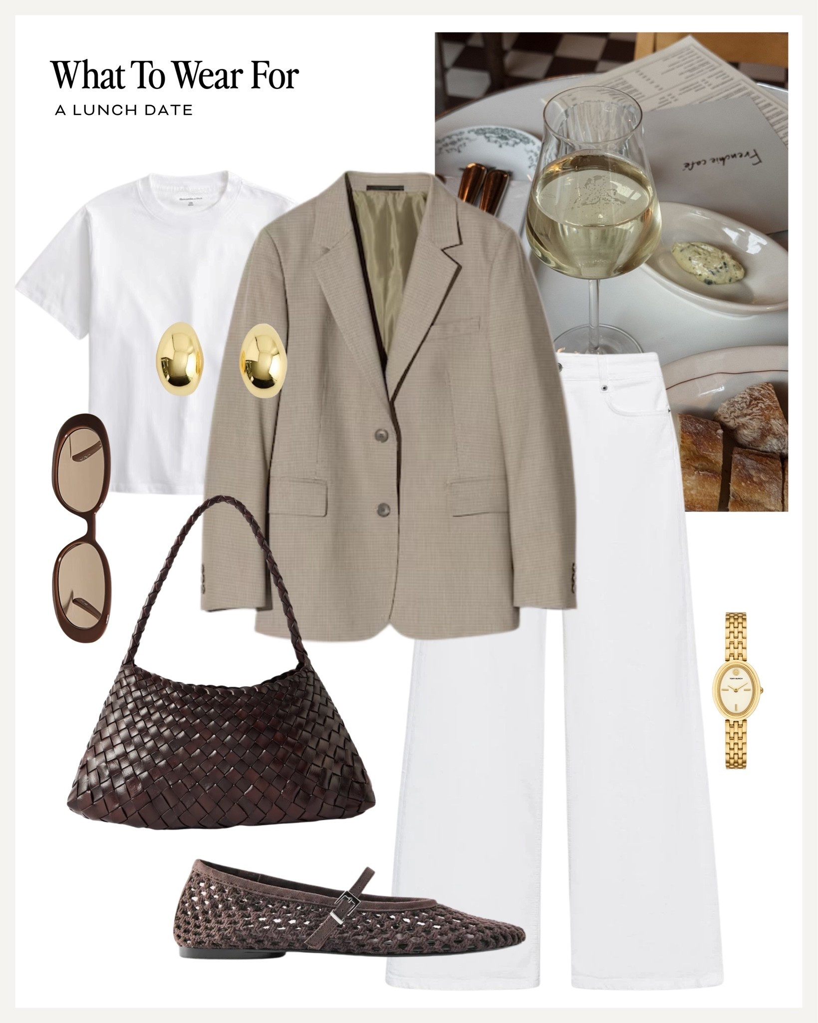 A lunch date 🍷 

Blazer, white jeans, ballet flats, transitional style, summer into autumn

#LTKautumn #LTKuk