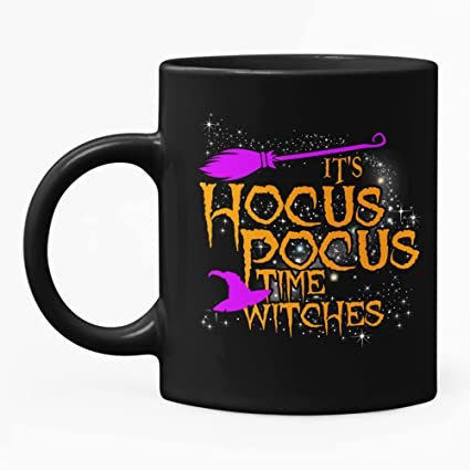 Azeo It's Hocus Pocus Time Witches Black 11Oz, Mug, Cauldron Halloween Decor, Coffee Sanderson Si... | Amazon (US)