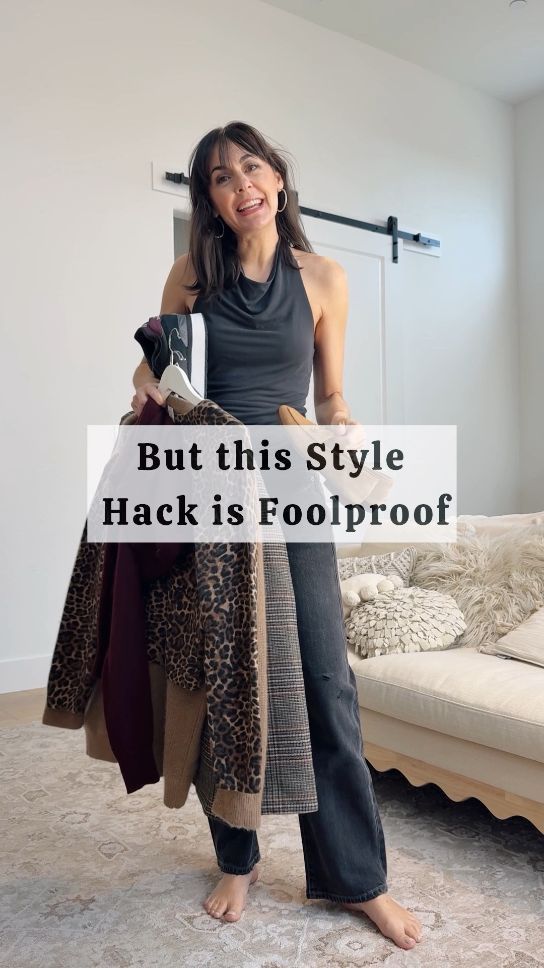 Capsule Wardrobe Kickstarter
Shop this one and the outfits I made and get five more for free here ⬇️ https://closetchoreography.com/kickstart-a-capsule-wardrobe-how-two-chic-pieces-unlock-endless-outfits/

I’m 5’4” and a 25/xs
I sized down in the barrel Lake jeans in the mercury wash. 