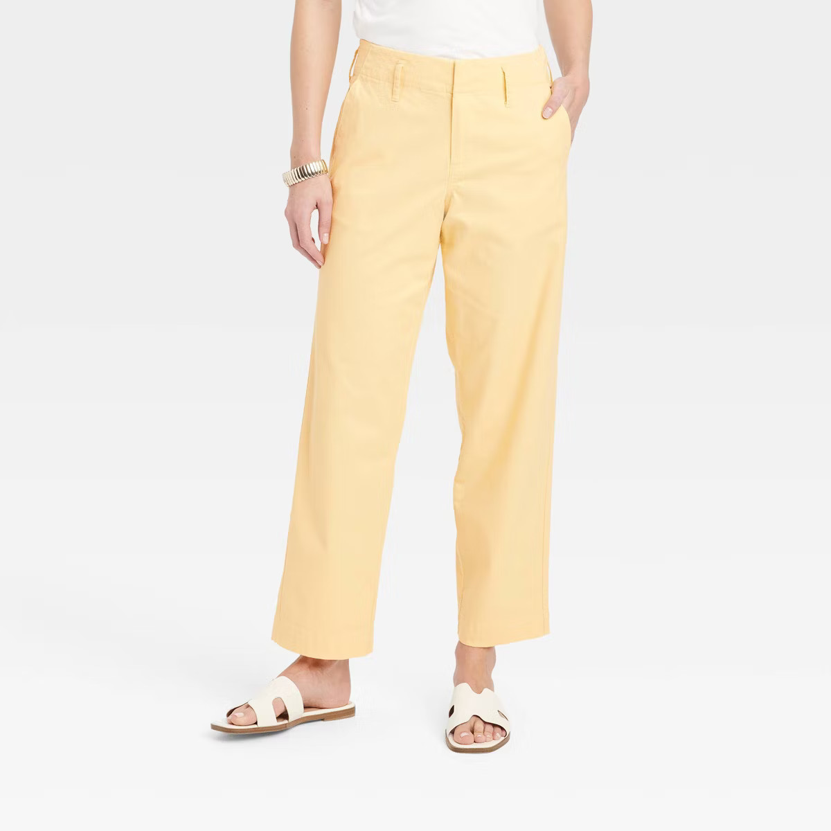 Women's High-Rise Straight Ankle Chino Pants - A New Day™ | Target
