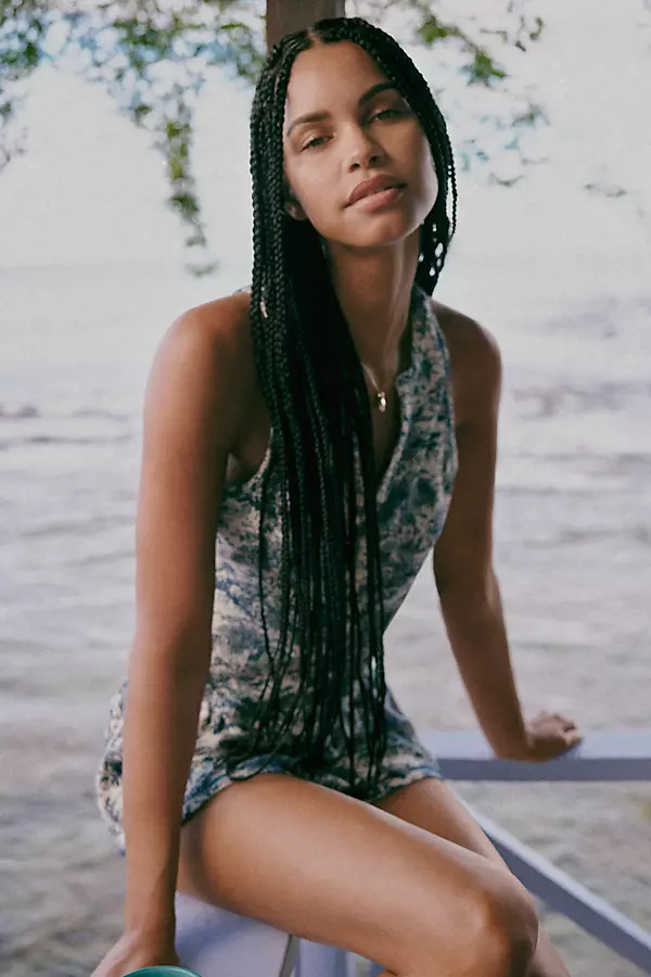 Printed Henley Tank Top | Anthropologie (US)