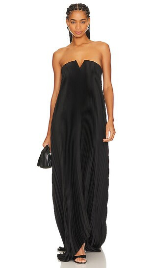 L'IDEE Black Tie Gown in Black. - size 10/M | Revolve Clothing (Global)