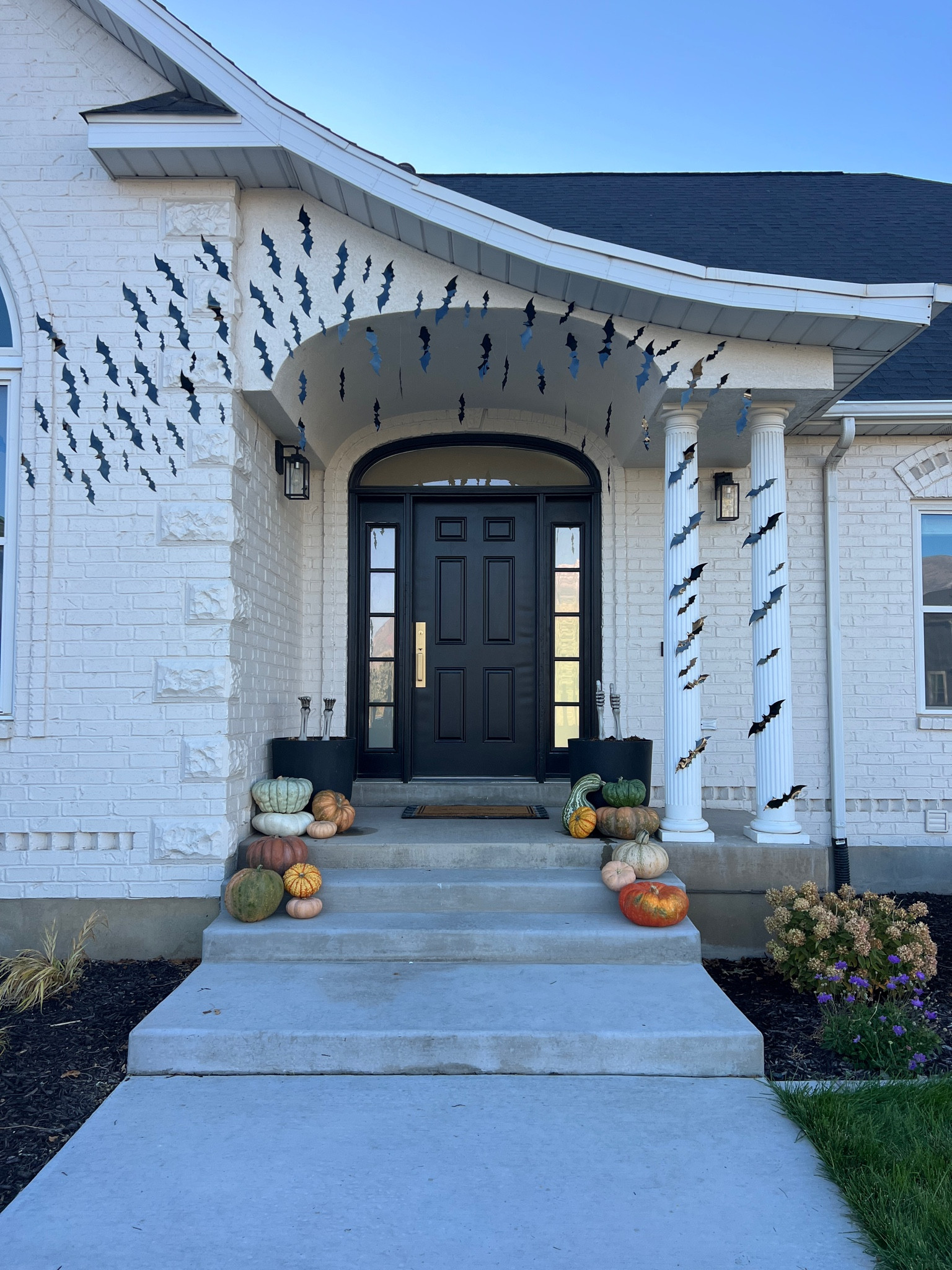 The bats I used to decorate my front door! 