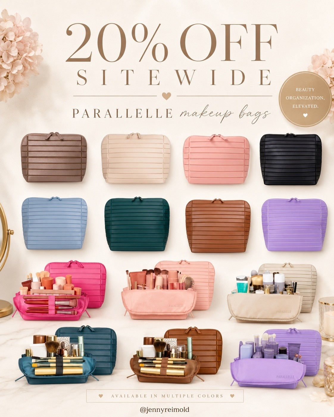 Get 20% off my favorite makeup bags using code SUMMER20!