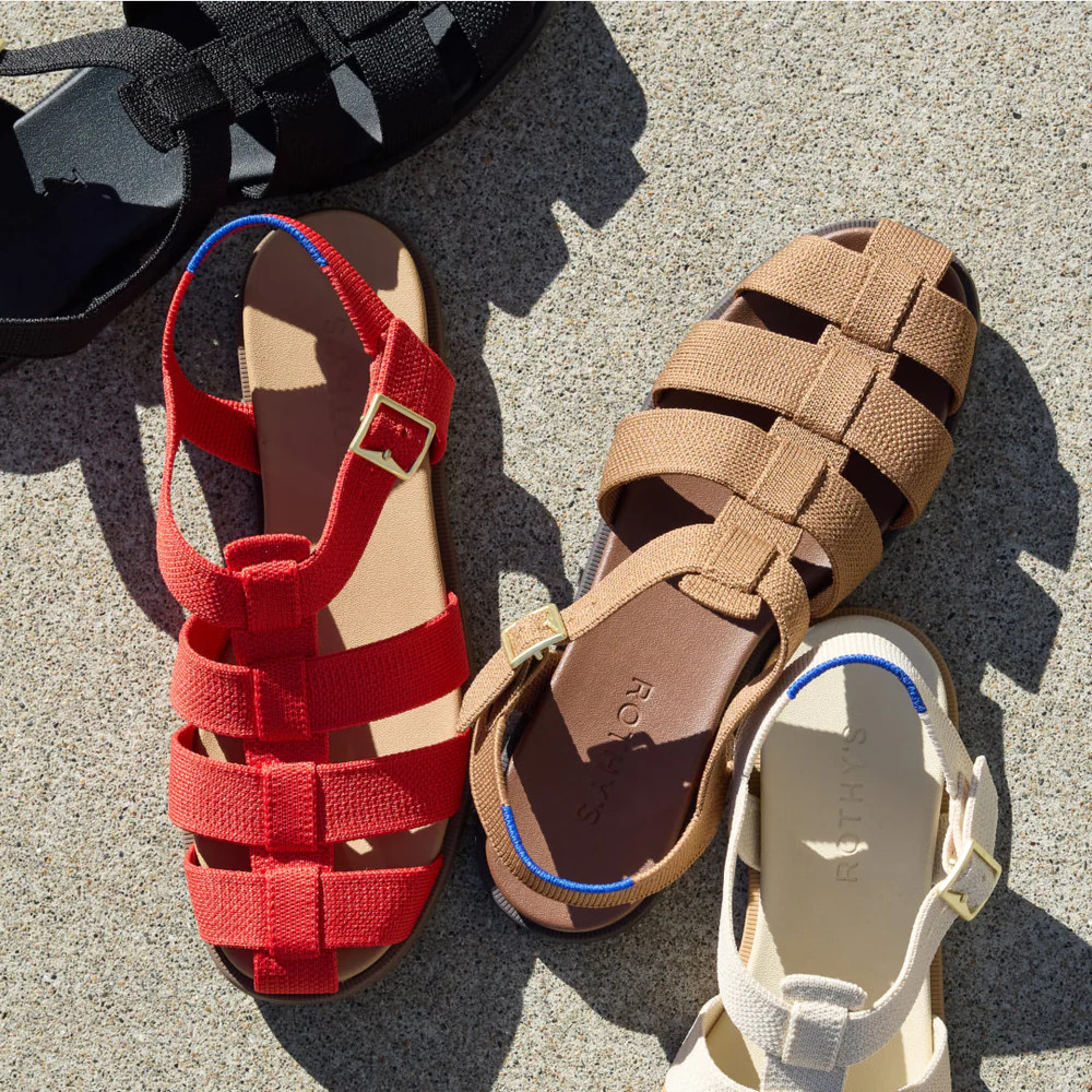 The Fisherman Sandal in Pecan | Women's Sandals | Rothy's | Rothy's