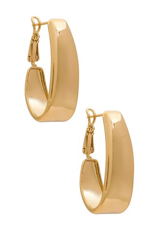 Ettika Oval Hoops in Gold from Revolve.com | Revolve Clothing (Global)