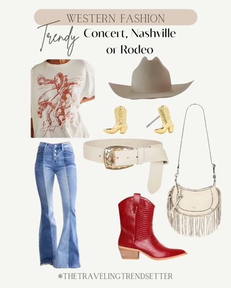 Casual, western fashion, outfit, jeans, T-shirt, cowgirl boots, stud belt, red boots, French purse, Rodeo, Nashville, western fashion

#LTKshoecrush #LTKworkwear #LTKplussize