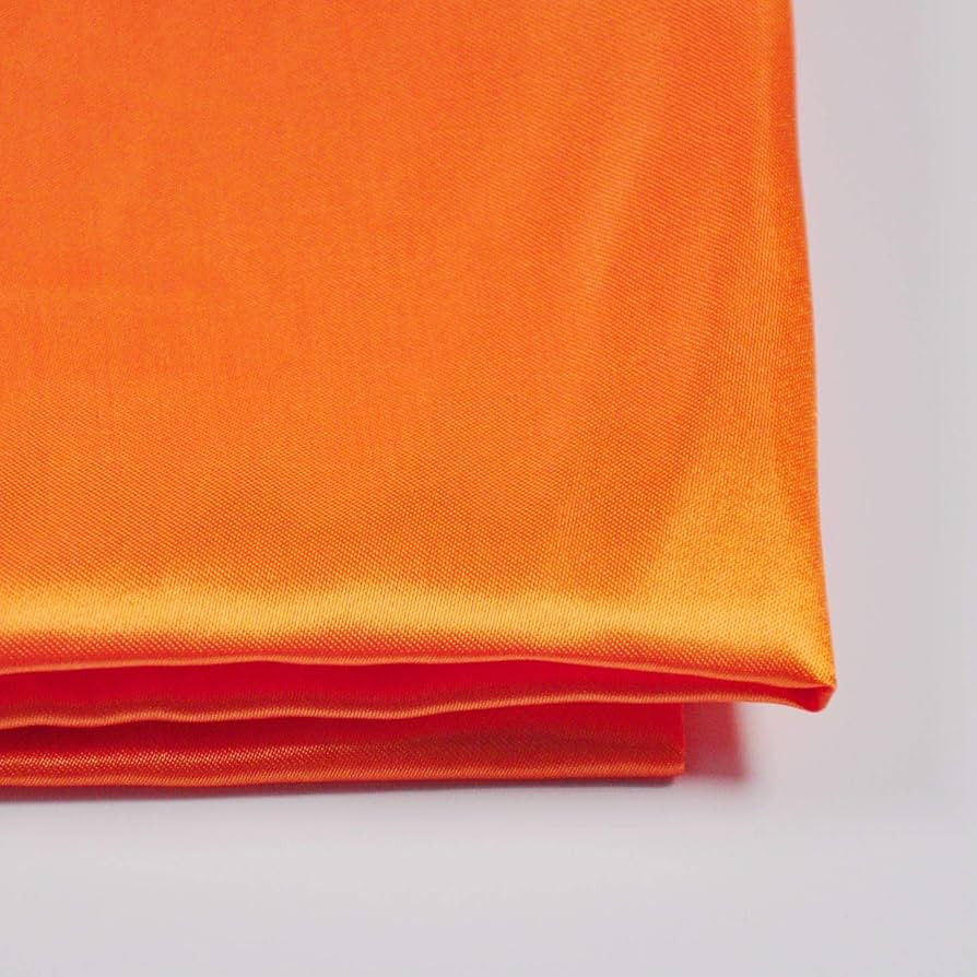 Satin Orange Fabric, 60" Wide, Silky, for Wedding,Bridal,Decoration, Fashion,Apparel Crafts by 1Y... | Amazon (US)