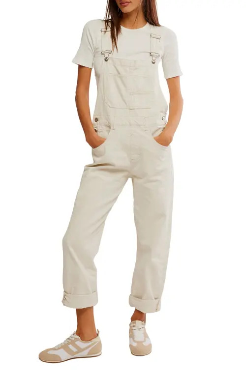 Free People We the Free Ziggy Denim Overalls in Parchment at Nordstrom, Size Small | Nordstrom