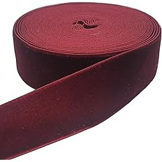 10 Yards Velvet Ribbon Spool (Wine, 1") | Amazon (US)