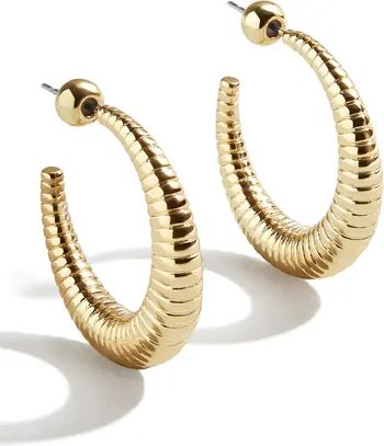 Textured Hoop Earrings | Nordstrom