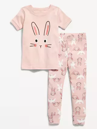 Unisex Printed Snug-Fit Pajama Set for Toddler & Baby