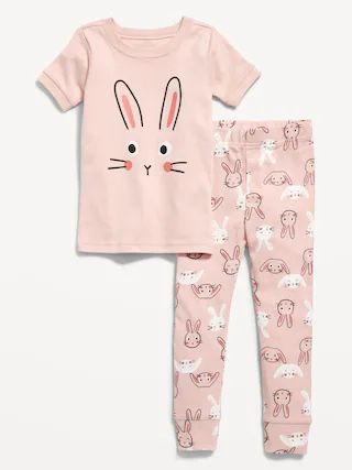 Unisex Printed Snug-Fit Pajama Set for Toddler | Old Navy (US)