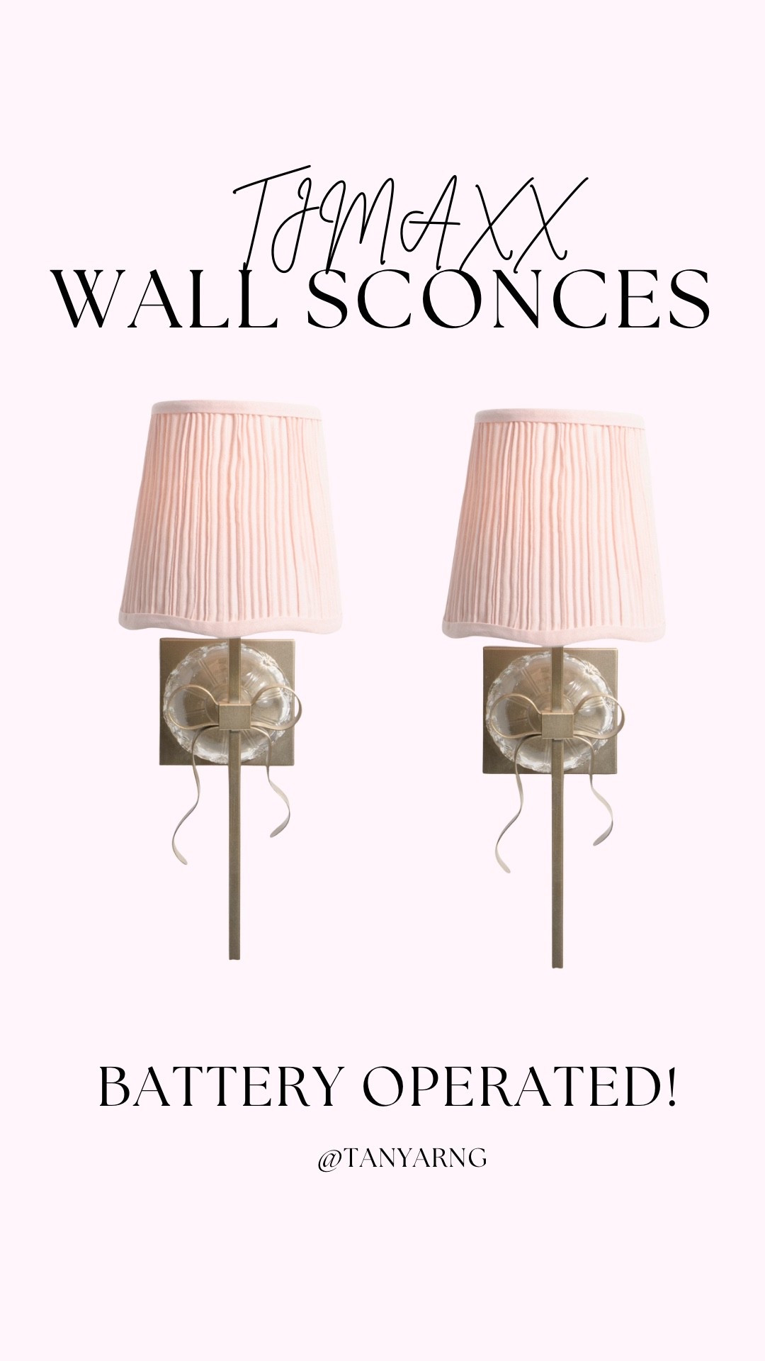 Pink bow sconces battery operated 

#LTKKids #LTKHome #LTKFindsUnder100