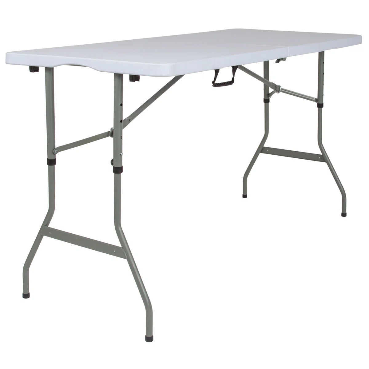 Parker 60'' Adjustable Height Plastic Folding Event Table with Carrying Handle | Wayfair North America