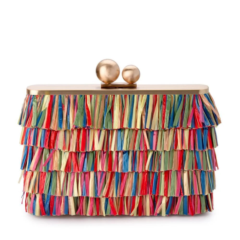 CARLITA Carnivale Fringe Clutch Bag | Olga Berg (AU)