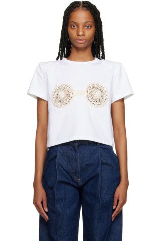 Magda Butrym - White Bra T-Shirt | SSENSE