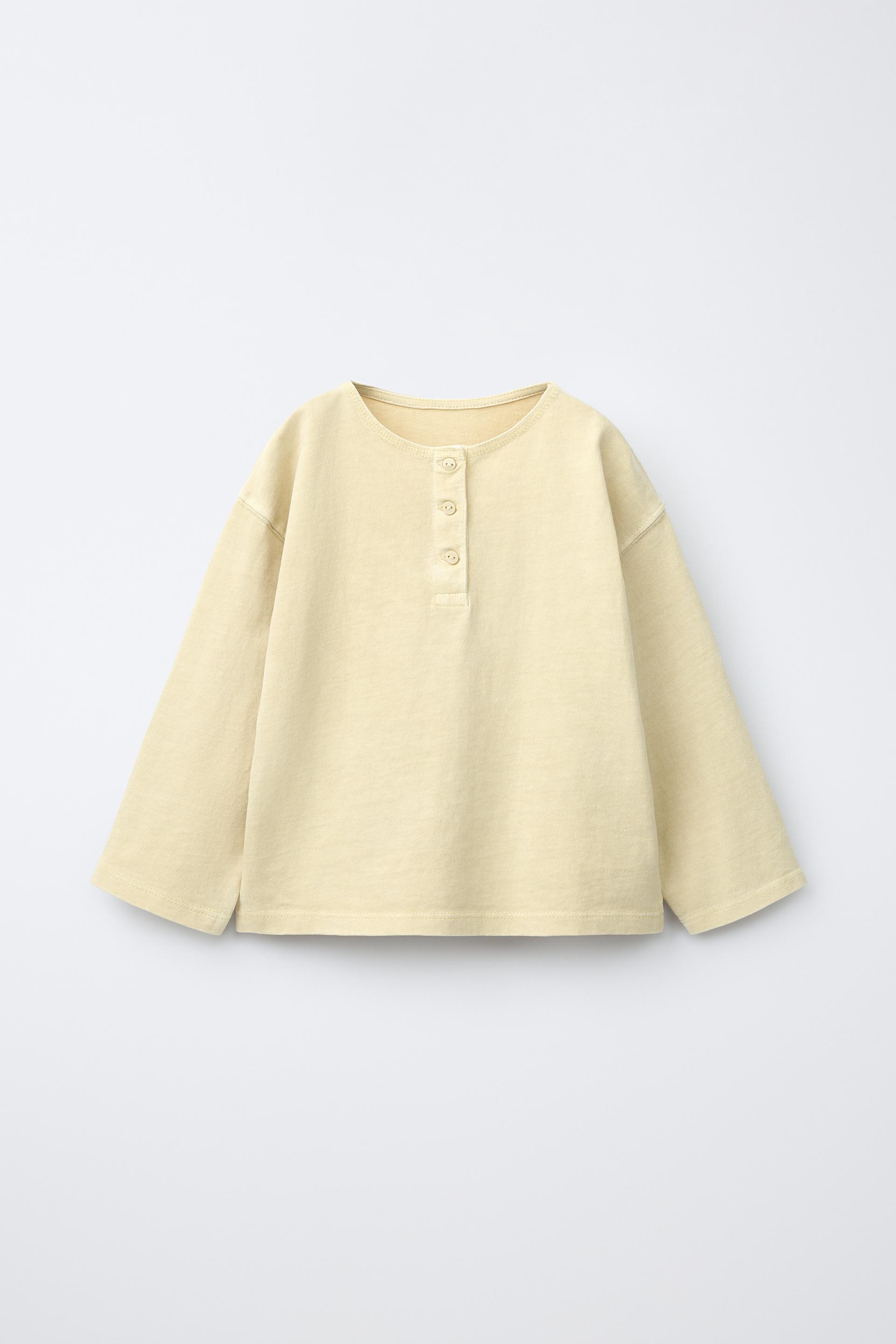 Zara - Henley T-Shirt - Pink - 1½ Years (33,9 Inches) - Kids | Zara US