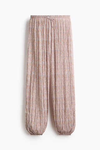 H & M - Crinkled Balloon Beach Pants - Dusty Yellow/Paisley | H&M (US + CA)