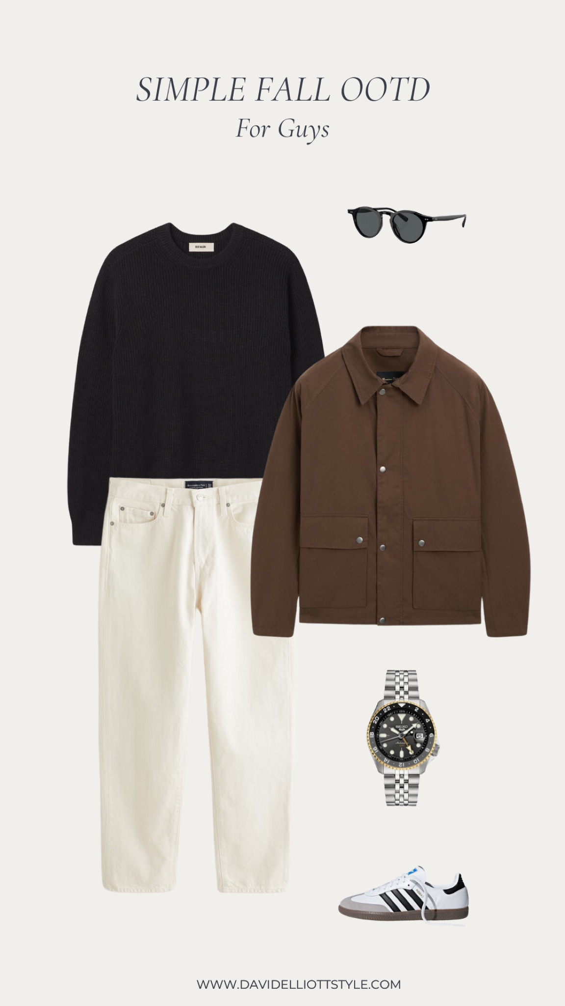 Black, white and brown fall outfit

#LTKMens