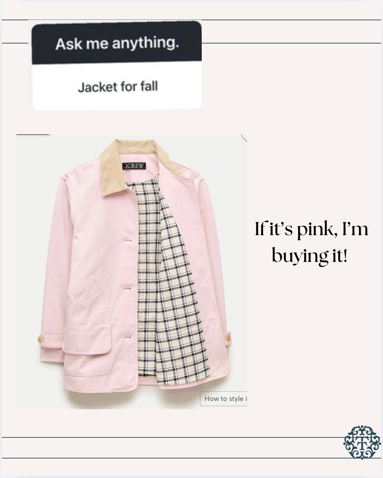 Love pink!! s

#LTKdayinmylife #LTKOver40 #LTKMidsize
