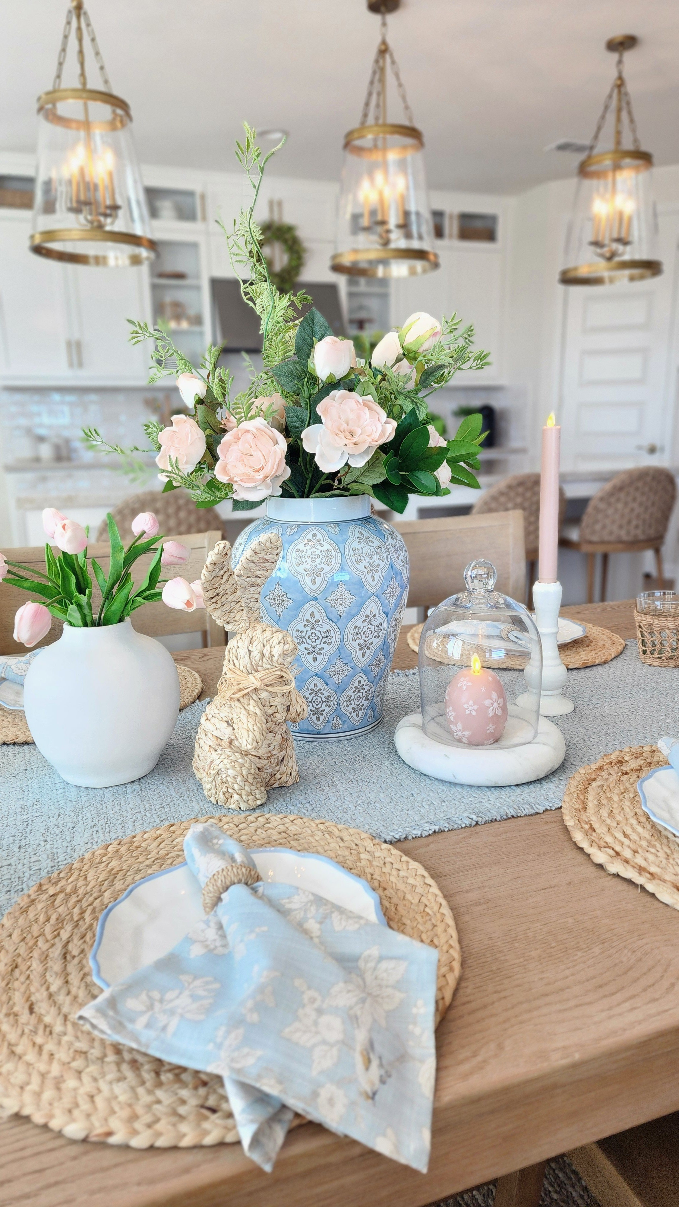 Spring and Easter Table styling ideas! Lots of beautiful fabrics and textures. 

#LTKHome