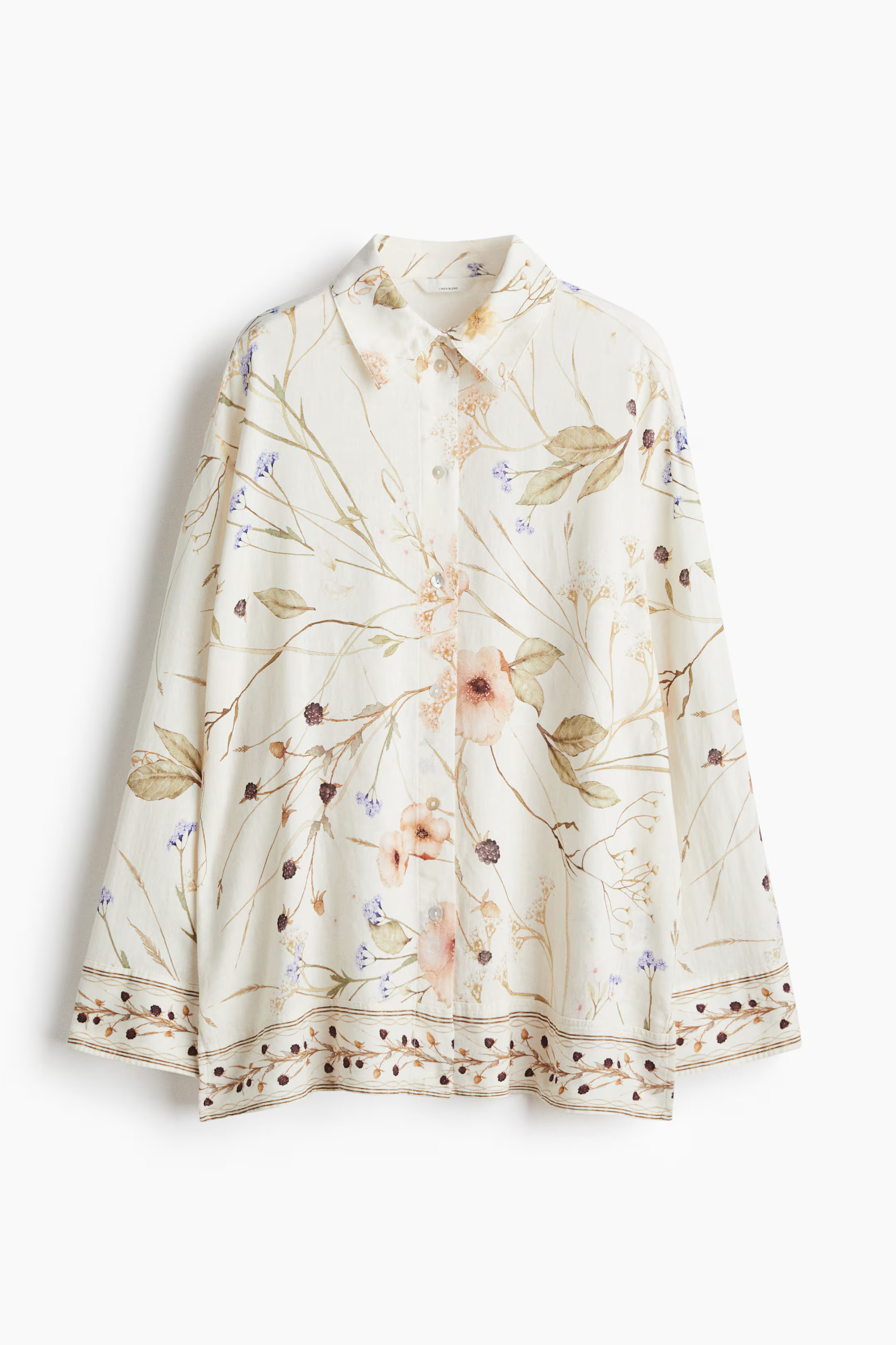 Linen-blend shirt | H&M (UK, MY, IN, SG, PH, TW, HK)