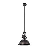 Hardware House 210942 1 Mini Pendant Light Fixture with English Bronze Shade | Amazon (US)