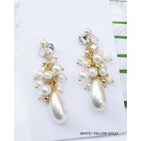 Pearl Earrings For Women, Bridal Chandelier Earrings, Jewelry, White Gold Plated Earrings, Statement | Etsy (US)