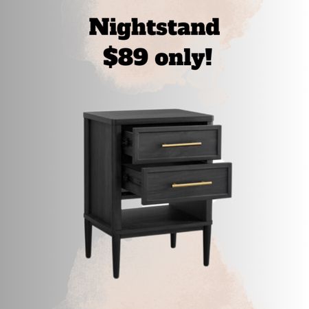 Modern black nightstand only $89 on sale @walmart #walmarthome #walmartfinds #walmartplus #walmartdeals bedroom furniture, bedroom design 

#LTKsalealert #LTKMostLoved #LTKhome
