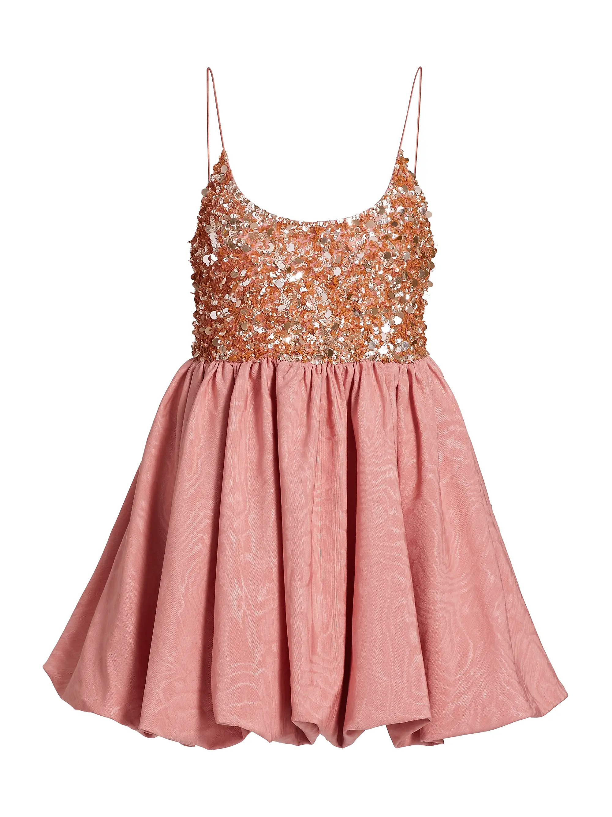 Alice + Olivia Nessa Sequined Bubble Minidress | Saks Fifth Avenue | Saks Fifth Avenue