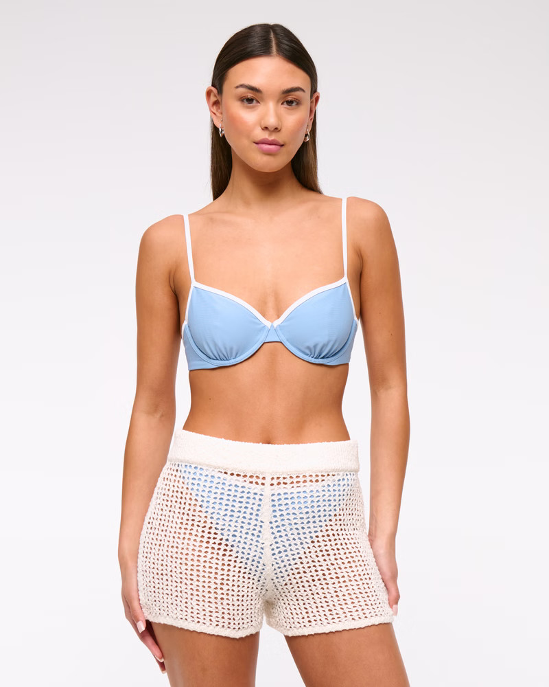 Crochet-Style Coverup Short | Abercrombie & Fitch (US)