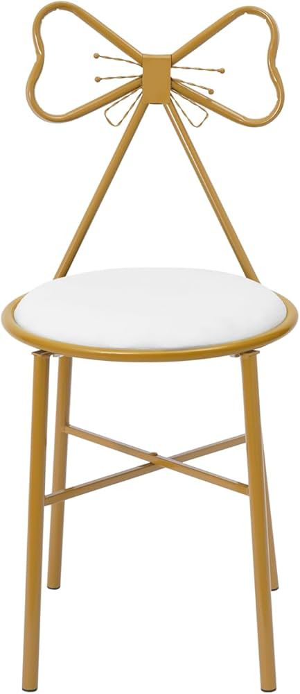 Butterfly Stool Chair with Metal Legs and Soft Cushion, Multi-Purpose Modern Seating for Living R... | Amazon (US)