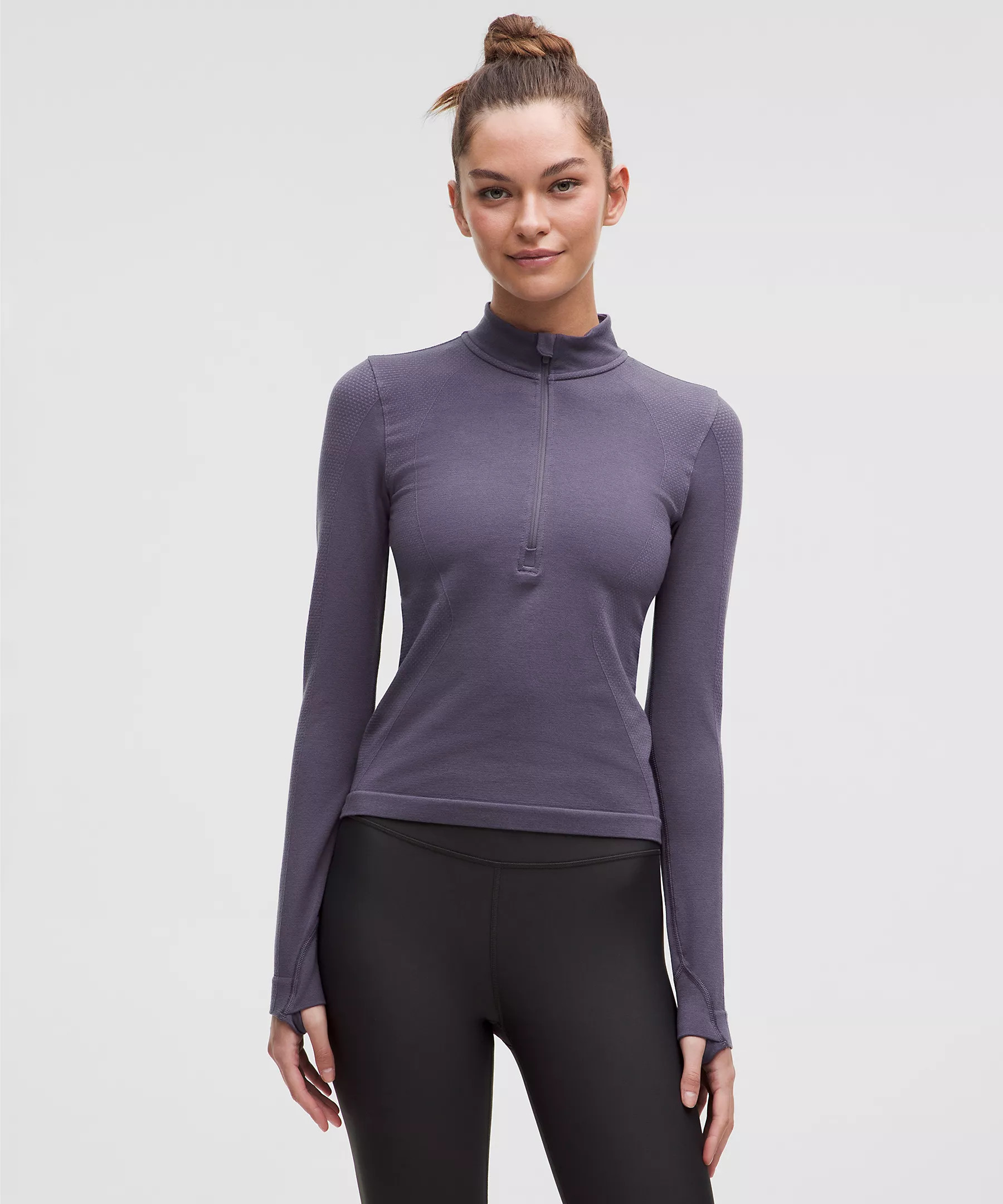 Merino Wool-Blend Base Layer Half Zip | Women's Long Sleeve Shirts | lululemon | Lululemon (US)