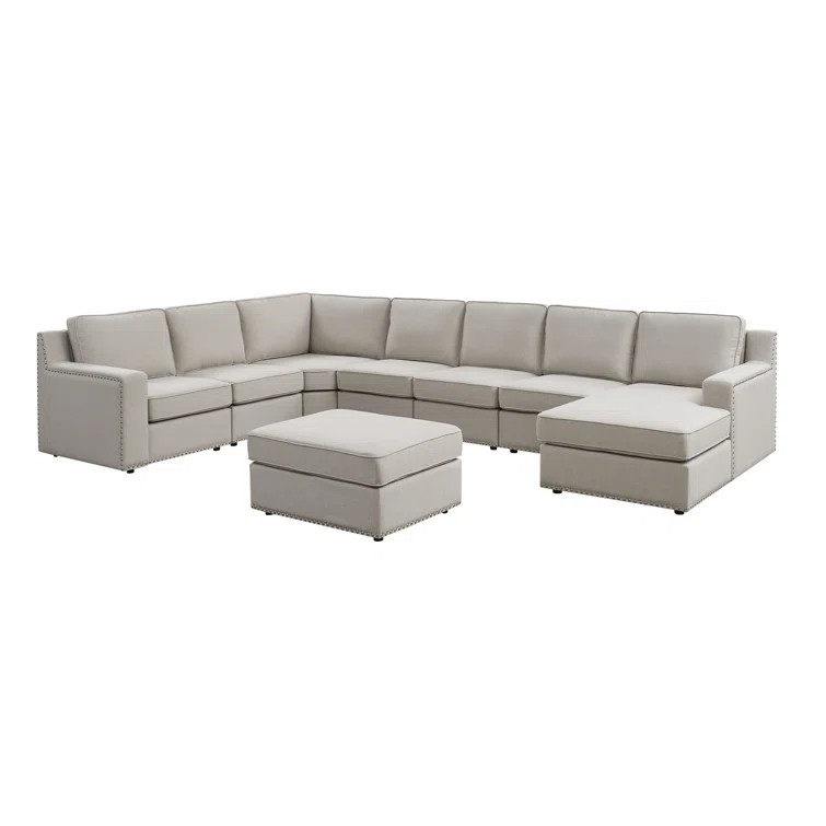 Aindriu 8 - Piece Upholstered Sectional | Wayfair North America