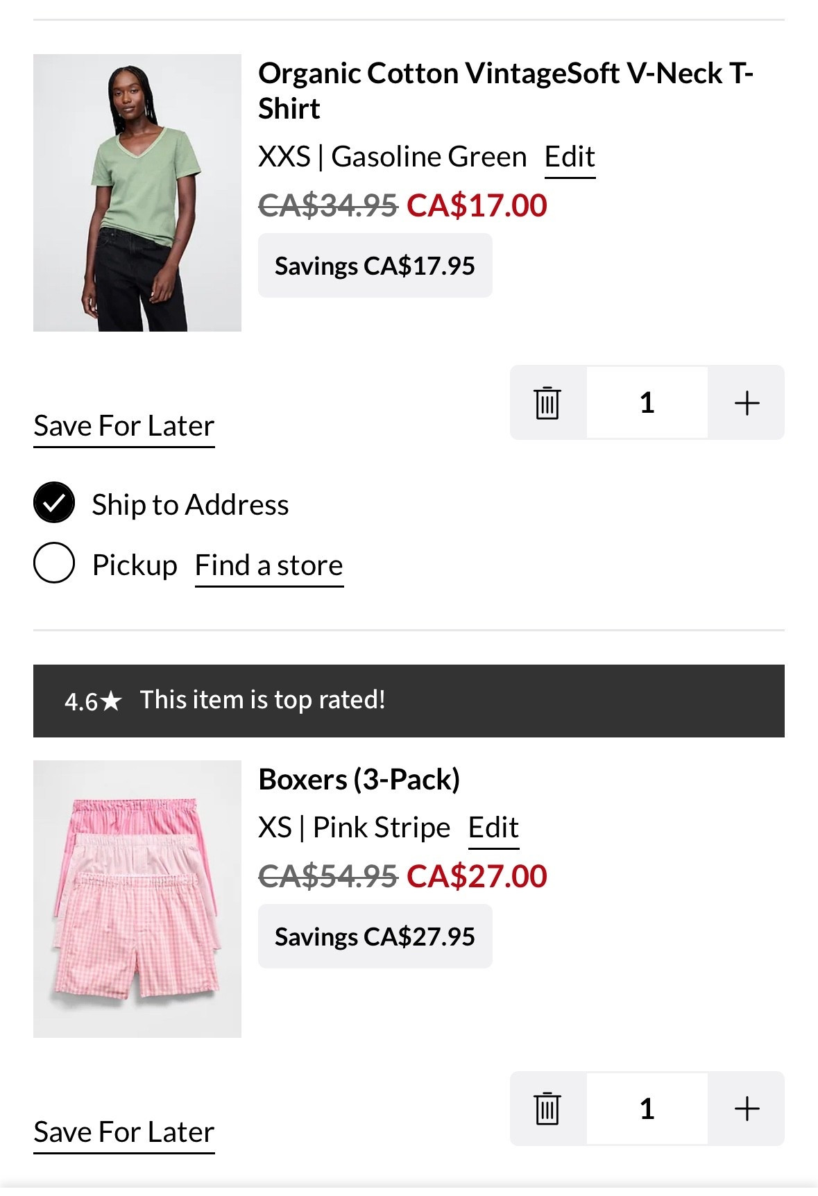 What’s in my Gap cart 🛒 🤍 use code ADDON for an extra 20% off 

I have these boxers from last summer in blue and I love them! Also this sweatshirt I own in black and white - such a good basic. Want to add the blue into my collection 

#LTKsale