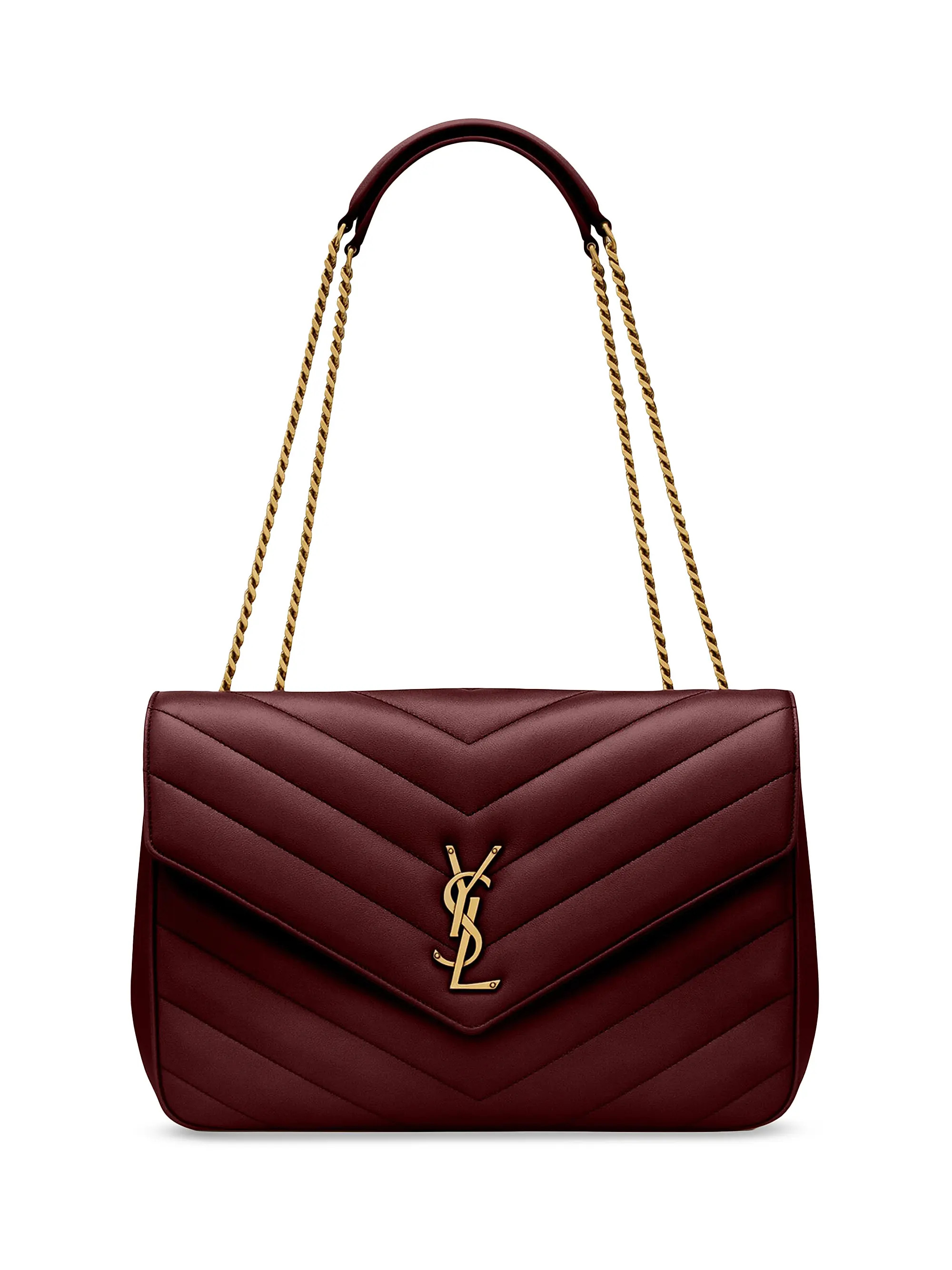 Saint Laurent Loulou Large Shoulder Bag in Lambskin Leather | Saks Fifth Avenue | Saks Fifth Avenue
