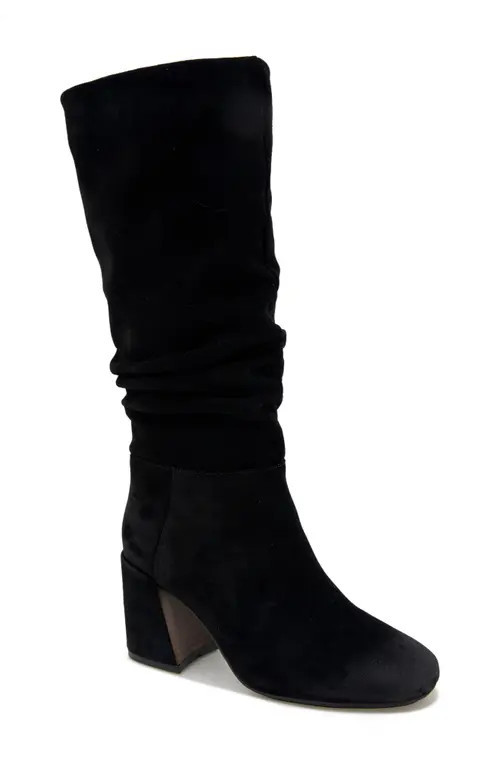 Gentle Souls Iman Slouch Boot in Black Suede at Nordstrom, Size 11 | Nordstrom