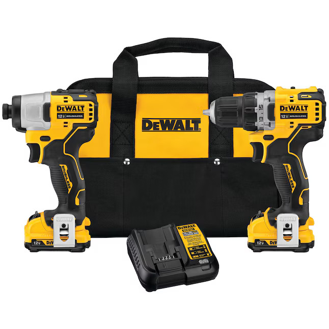 DEWALT XTREME 2-Tool 12V MAX XR Brushless DrilI/Impact Driver with Bag (2-Batteries and Charger I... | Lowe's