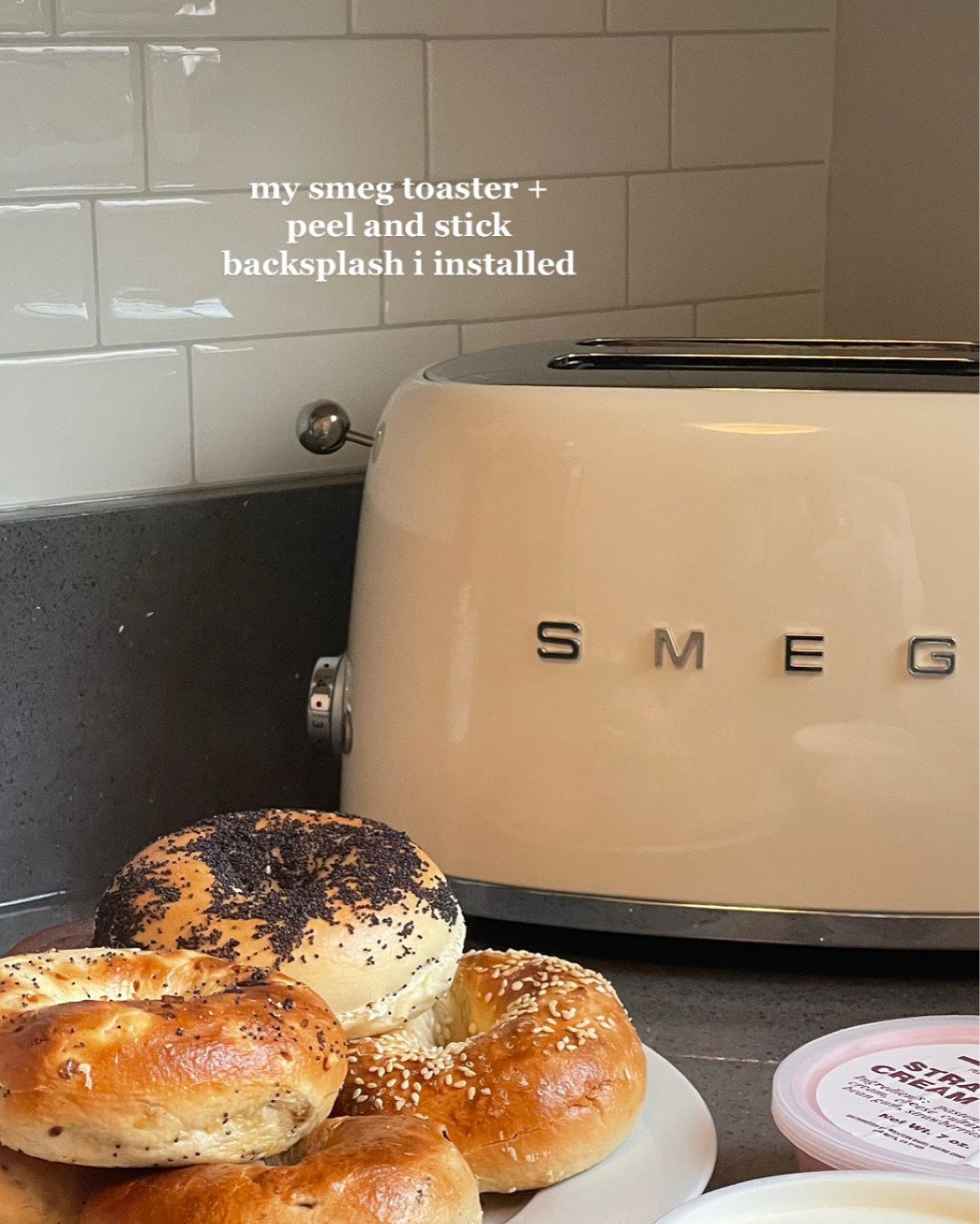 my kitchen backsplash! I used 4 packs to complete it 🫶🏼