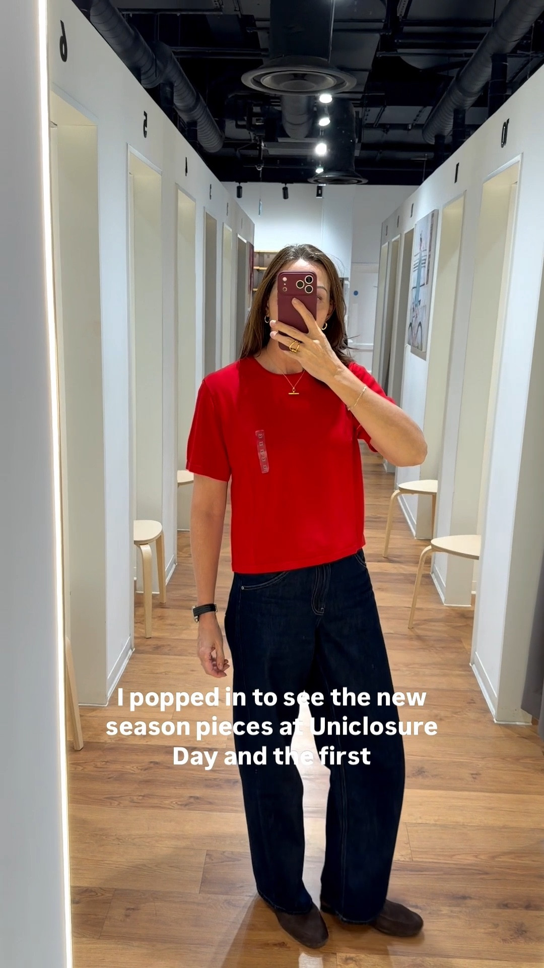 New spring pieces at Uniqlo. This knitted tee is soft and drapey - and designed to be worn on its own or layered with another to create a contrast trim. It comes in 6 colours and inclusive sizing. I’m wearing a M. I’m a 25/31 in the jeans x

#LTKstyletip #LTKuk #LTKover50style