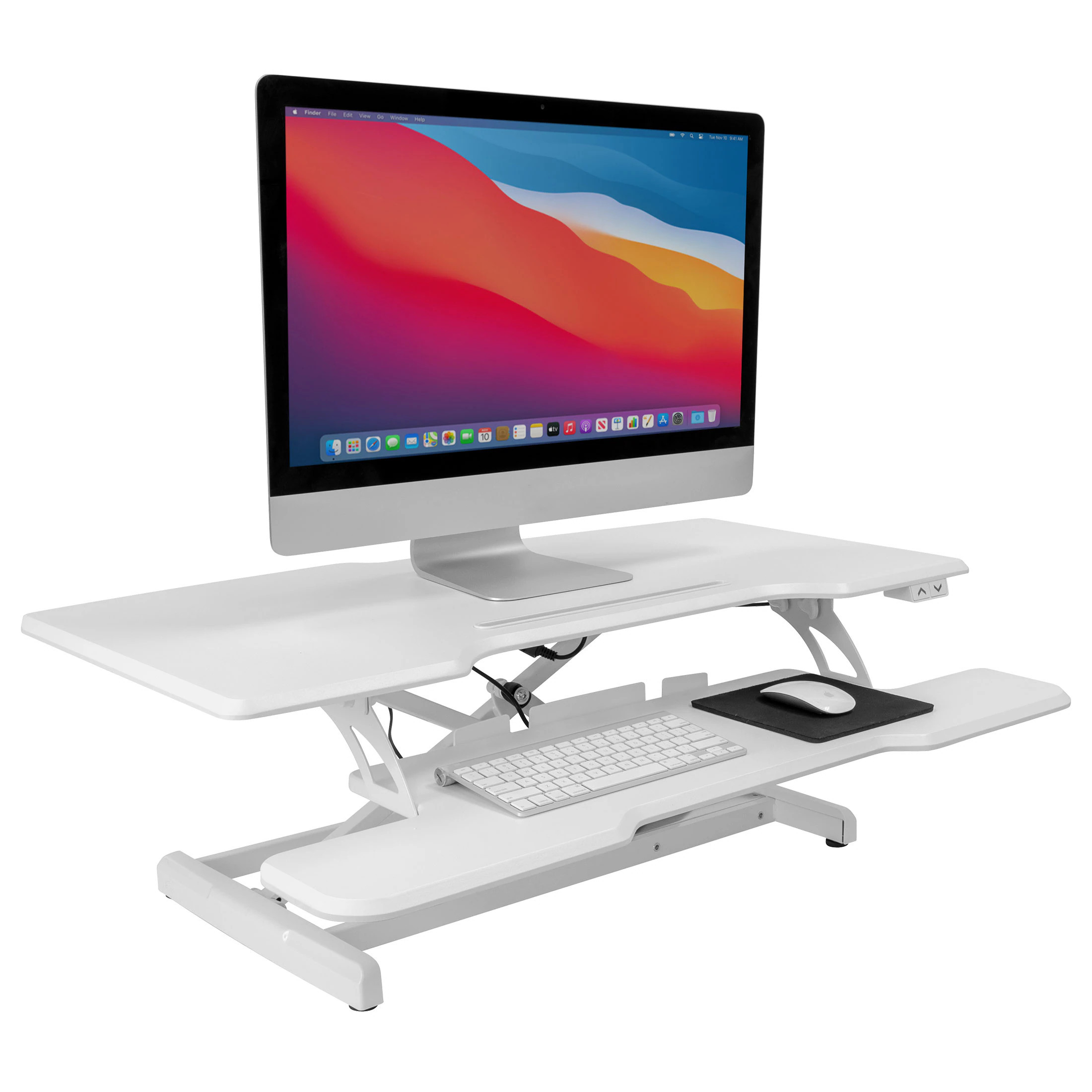 Mount-It! 38-in White Modern/Contemporary Standing desk converter | MI-8012 | Lowe's