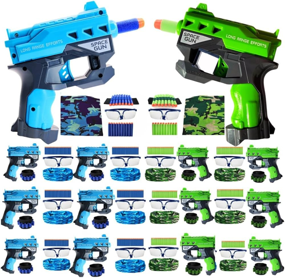 Accessories for Nerf Party Supplies, Nerf Party Favors - 12 Sets. Boys Birthday, War Bulk Pack. M... | Amazon (US)