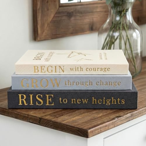 Decorative Books for Home Decor | Elevate your Bookshelf Decor with Coffee Table Books (Fake Books Set of 3) | Faux Books for Decoration | Hollow Book Box with Hidden Storage | Decorative Storage Box | Amazon (US)