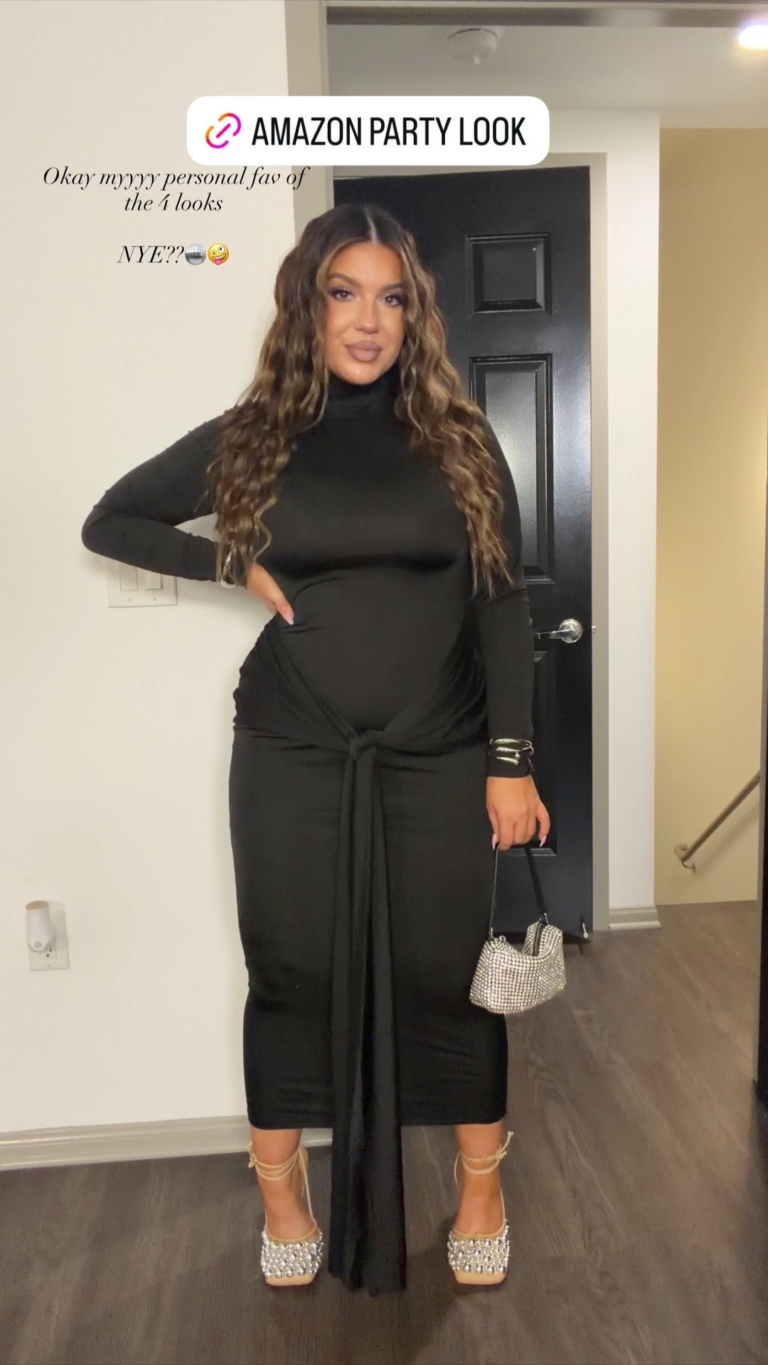 Okay one of my favvv Holiday looks this year! Perfect for NYE! 🪩 Wearing my reg L! 

#LTKFindsUnder50 #LTKMidsize #LTKHoliday