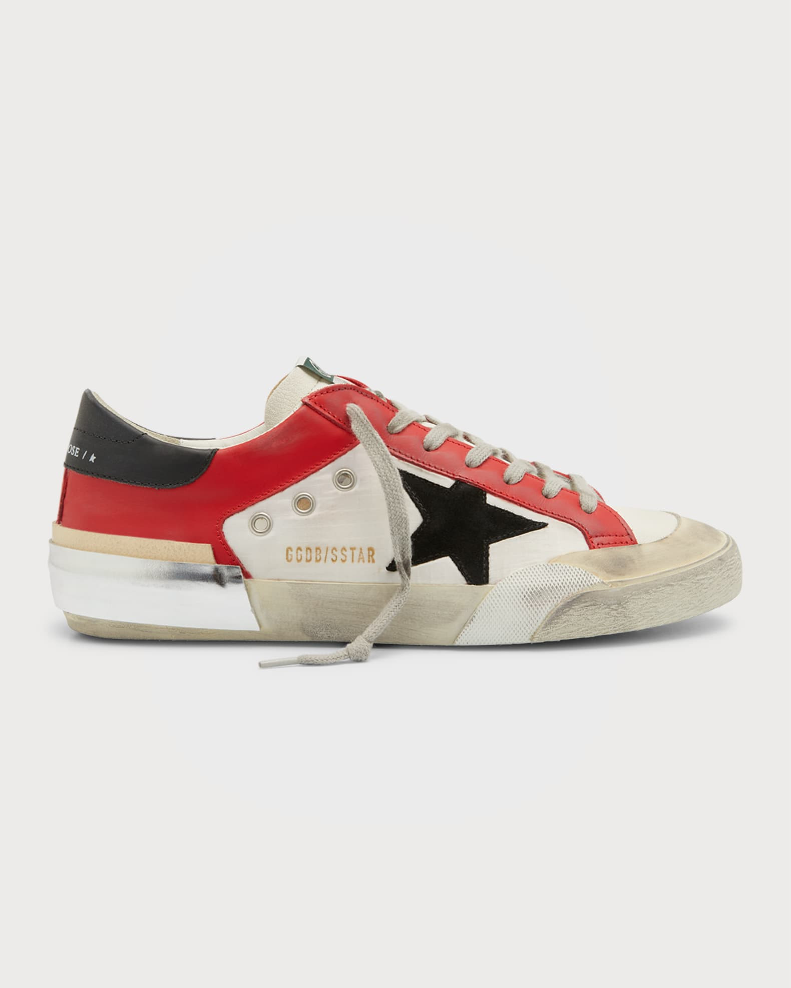 Golden Goose Men's Super Star Colorblock Leather Low-Top Sneakers | Neiman Marcus