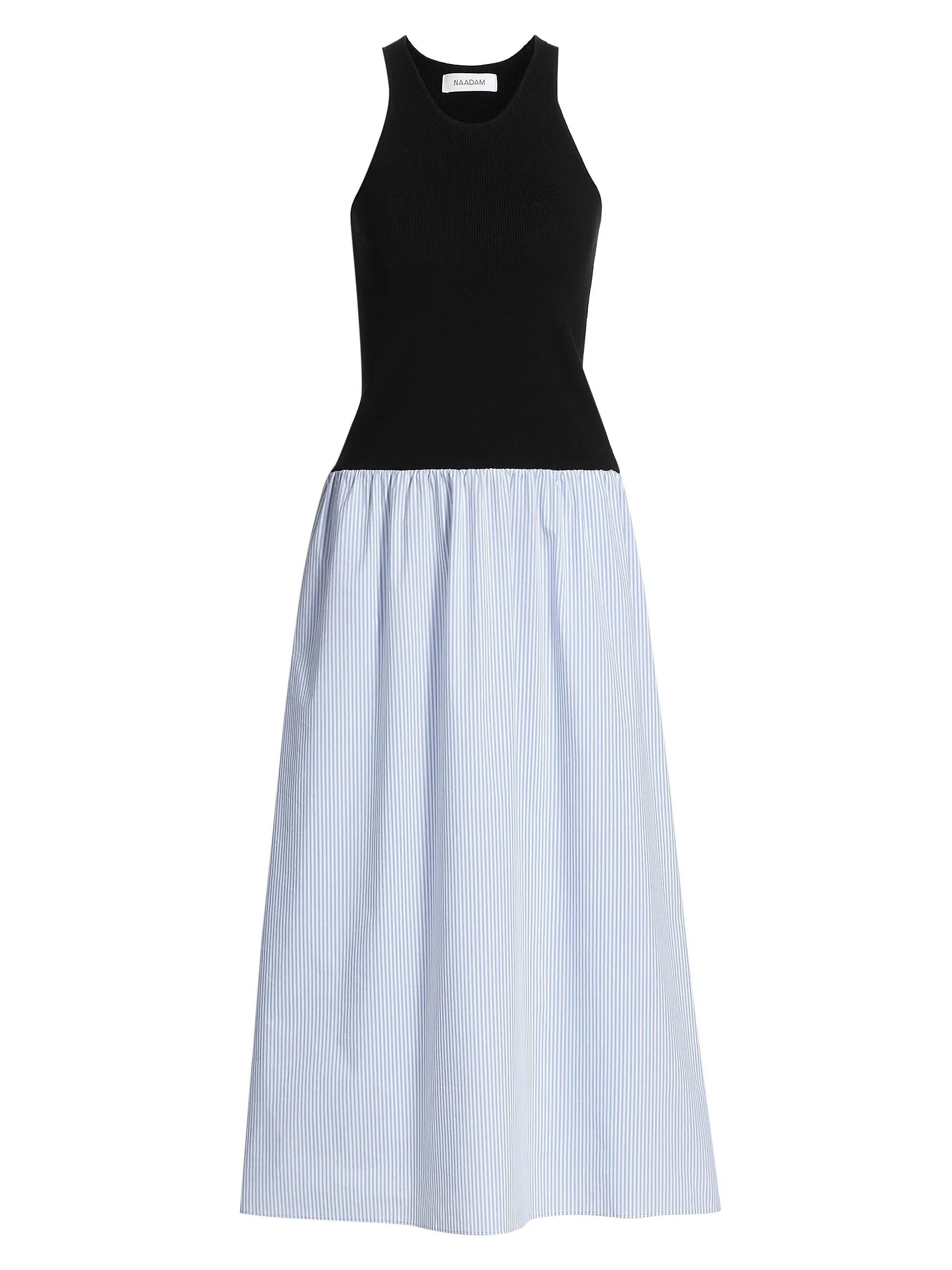 Mixed Media Midi Dress | Saks Fifth Avenue