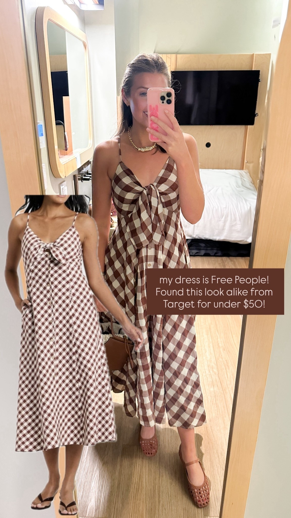 Gingham dress look for less!