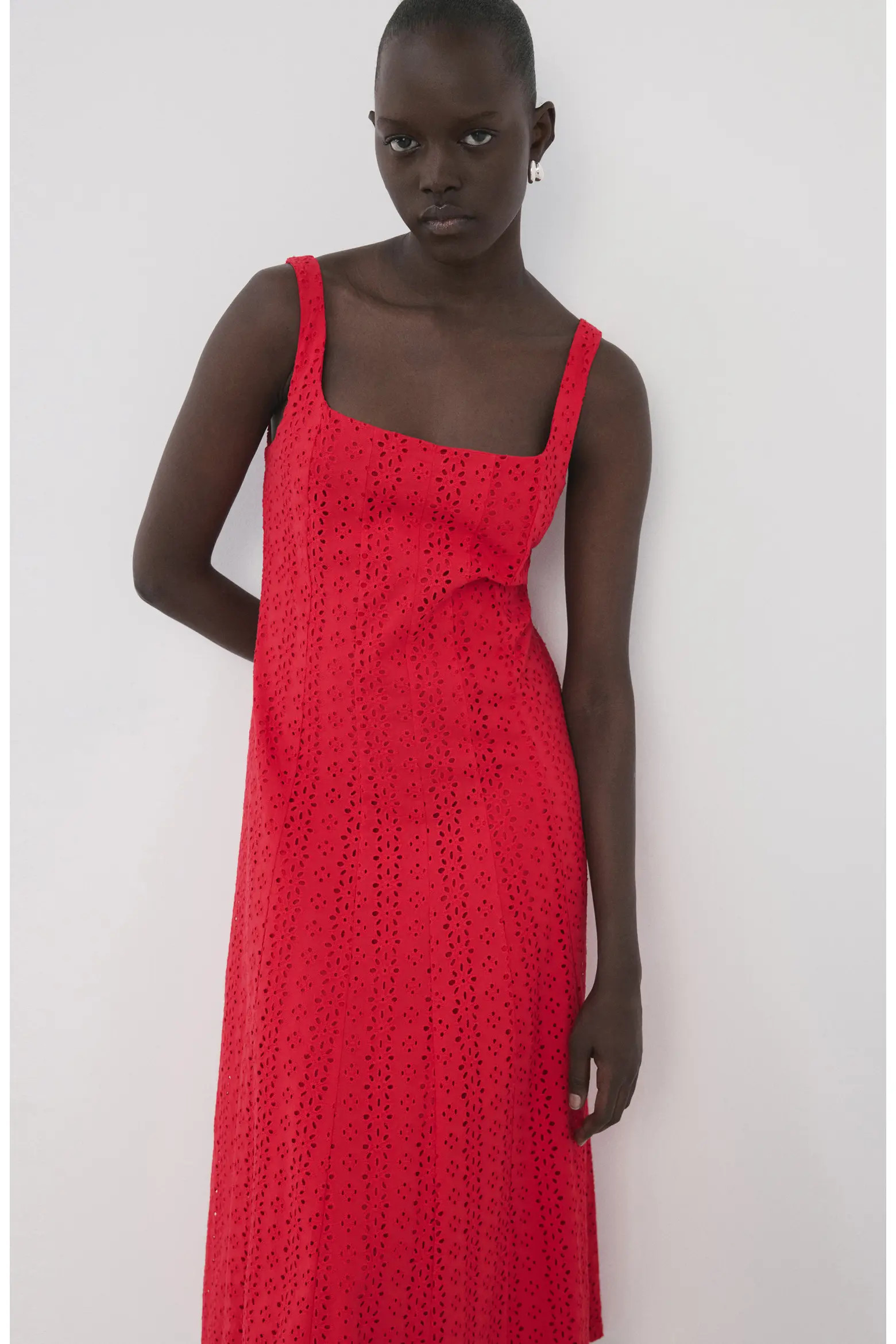 Square Neck Cotton Eyelet Dress (Women) | Nordstrom | Nordstrom